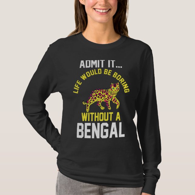 Camiseta A Vida Seria Chata Sem Um Bengala (Frente)