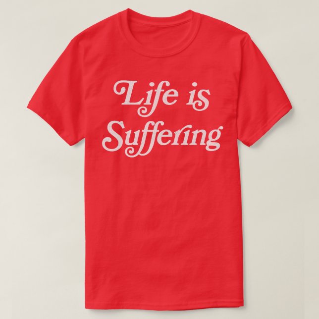Camiseta A Vida Sofre Design retrocedido (Frente do Design)