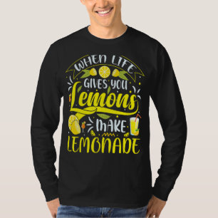 Camiseta A Vida Te Dá Limões Fazendo Sumo De Limonada