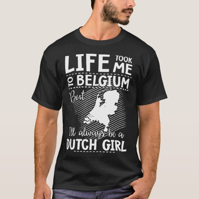 Camiseta a vida tomou-me a Bélgica mas eu serei sempre um (Frente)