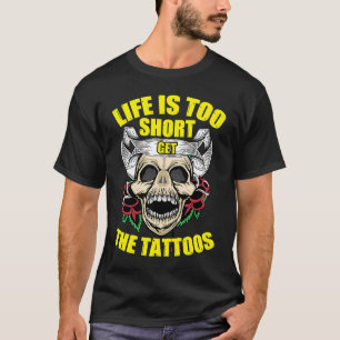 Camiseta A Vida Tribal Do Artista De Tatuagem É Muito Curta