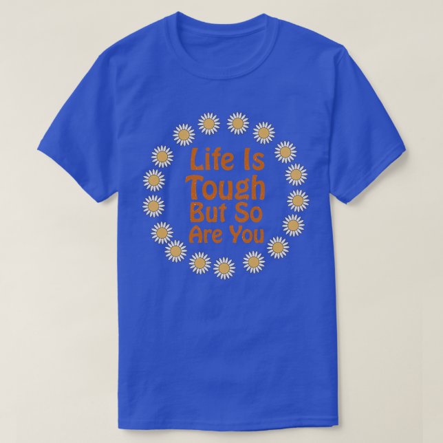 Camiseta A Vida Útil De Citação Positiva É Difícil (Frente do Design)