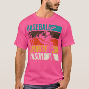 Camiseta A Vintage Baseball É Minha Estação Favorita3