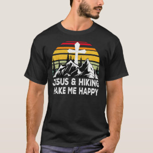 Camiseta A Vintage Jesus E O Caminho Fazem-Me Feliz A Camin