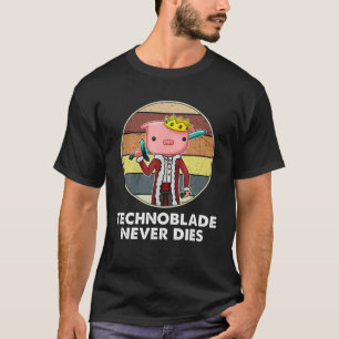 Camiseta A Vintage Technoblade Nunca Esconde Estilo Engraça