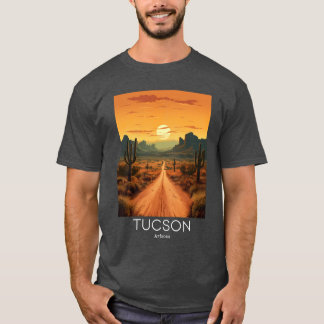Camiseta A Vintage Travel Illustration of Tucson Arizona US