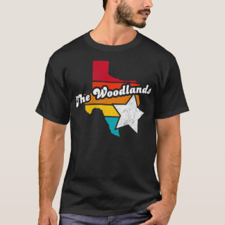 Camiseta A vintage Woodlands Texas afligiu Souvenir 2