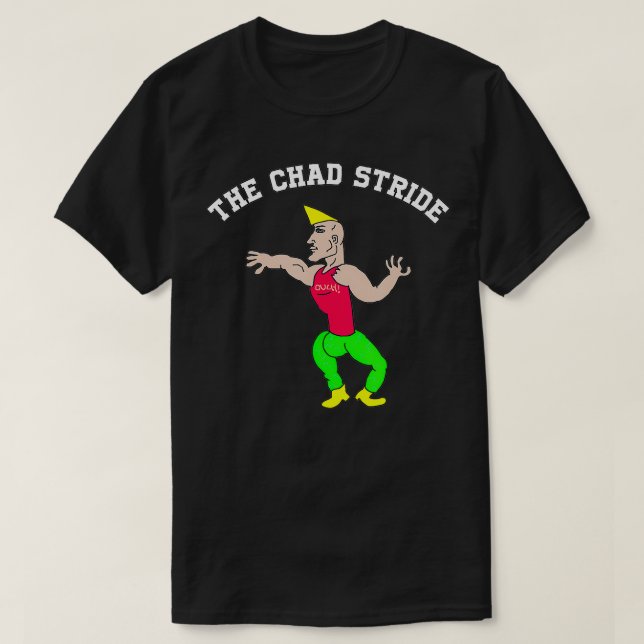 Camiseta A Virgem Chad Stride vs Chad (Frente do Design)