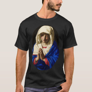 Camiseta A Virgem Maria na Oração Católica