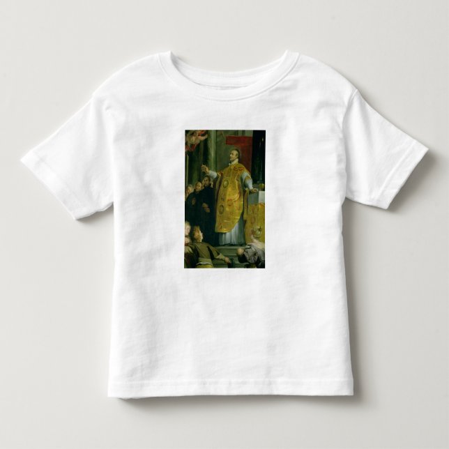 Camiseta A visão de St Ignatius de Loyola (Frente)