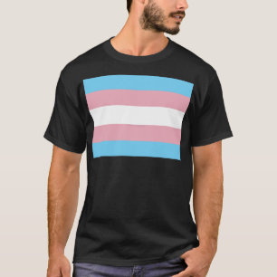 Camiseta A visibilidade da bandeira do orgulho transgênero 