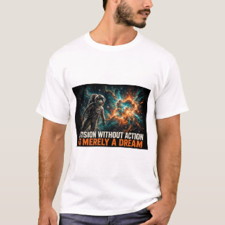 Camiseta A Vision Without Action Is Merely A Dream Astronau