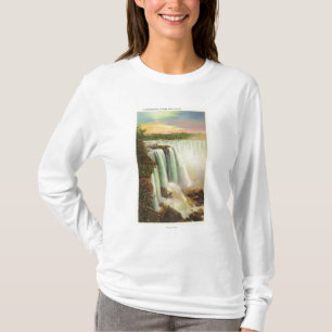 Camiseta A vista da ferradura cai da ilha da cabra