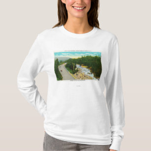 Camiseta A vista do Ammonoosuc abaixa quedas