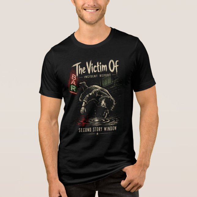 Camiseta A Vítima De - Janela do Segundo Andar (Frente)