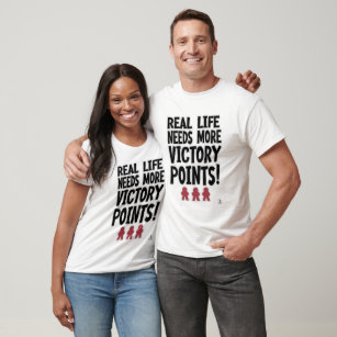 Camiseta A vitória da vida real aponta o Conselho Jogo Humo