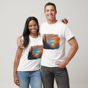 Camiseta A vitória floresceu ao amanhecer