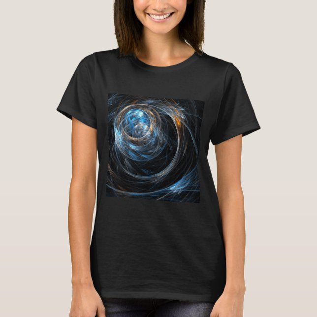 Camiseta À volta da Abstrato de Arte Mundial (Frente)