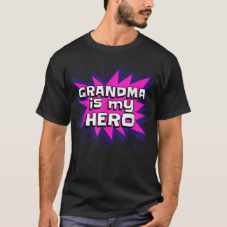 Camiseta A Vovó É O Meu Dia de as mães De Herói Dia Dos Avó