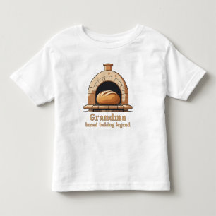 Camiseta A vovó é uma lenda na panificação