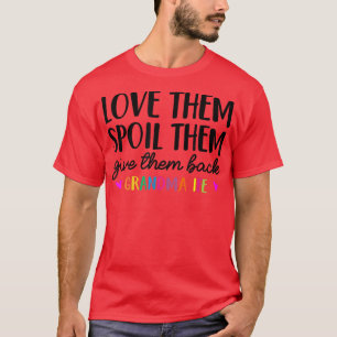 Camiseta A Vovó Engraçada Os Ama E Os Dão