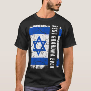Camiseta A vovó israelense de quem é a bandeira israelense