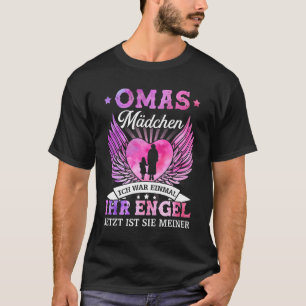 Camiseta A vovó que eu era o seu anjo agora é a minha