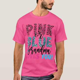Camiseta A Vovó Rosa Ou Azul Ama A Sua Revelação De Gênero