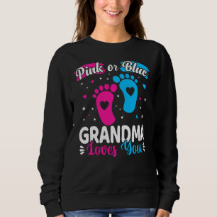 Camiseta A Vovó Rosa Ou Azul Ama A Sua Revelação De Gênero 