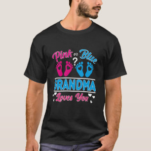 Camiseta A Vovó Rosa Ou Azul Ama-Te A Grande Mãe Genda De B