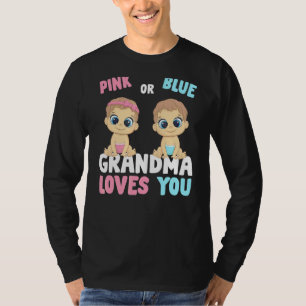 Camiseta A Vovó Rosa Ou Azul Te Ama A Revolução Do Bebê Do 