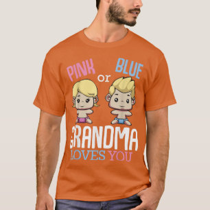 Camiseta A Vovó Rosa Ou Azul Te Ama O Sexo.