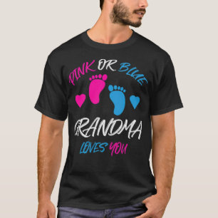 Camiseta A Vovó Rosa Ou Azul Te Ama, Seu Gênero Revela Engr