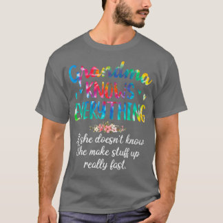 Camiseta A Vovó Sabe Tudo O Que É Corante Para As Mulheres