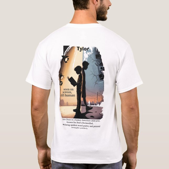 Camiseta A voz da poesia de Tylor (Verso)