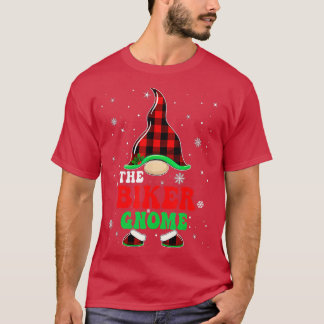 Camiseta A Xadrez Da Família Buffalo Da Biker Gnomo Chri