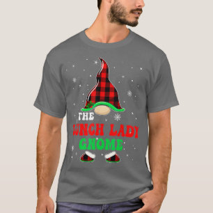 Camiseta A Xadrez Da Família Buffalo No Almoço Lady Gnomo