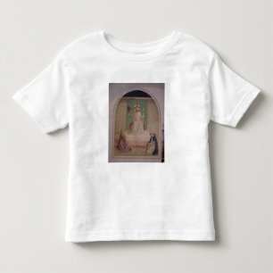 Camiseta A zombaria do cristo com o Virgin e o St. Domi