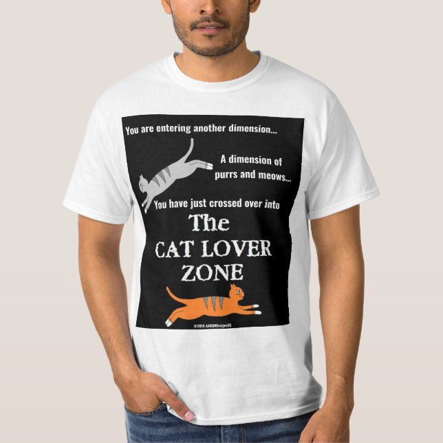 Camiseta "A Zona do Lover do Gato" (Frente)