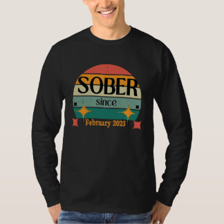 Camiseta AA NA Celebrate Sobriety Since February2023 Sober 