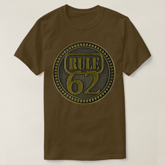 Camiseta AA Rule 62 Button (Frente do Design)