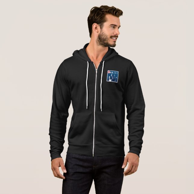 Camiseta AAA SKY Men's Black Hoodie (Frente Completa)