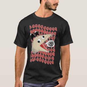 Camiseta AAAA resistiu gritando Possum coma lixo rua C