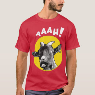 Camiseta Aaah Gritando Goat Tee Fazenda Animal