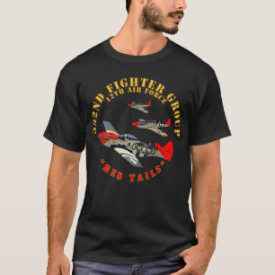 Camiseta AAC - 332nd Fighter Group - 12 AF - Red Tails