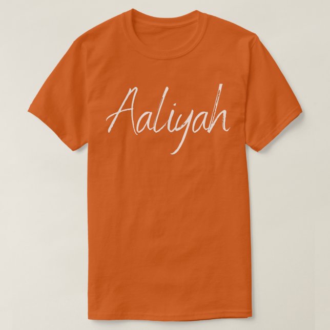 Camiseta Aaliyah Frist name Design (Frente do Design)