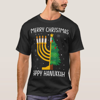 Camiseta Aam Merry Chrismukkah Happy Hanukkah Christmas Tre