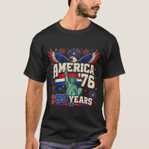Camiseta Aamérica 76 Retro 250 Anos 1776 2026 Águia 250º