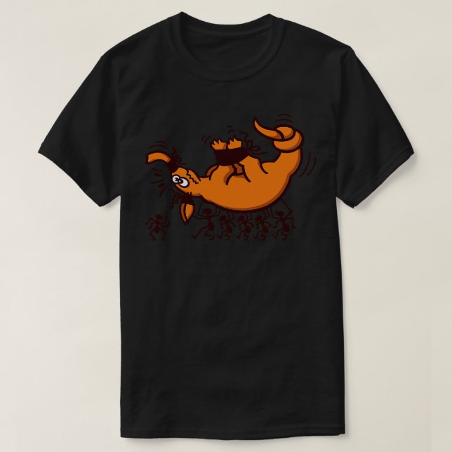 Camiseta Aardvark em apuros quando sequestrado por um grupo (Frente do Design)