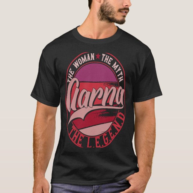 Camiseta Aarna, a Senhora do Mito, a Lenda (Frente)